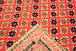 Back of Antique Scandinavian Geometric Bed Cover Textile 73653 by Nazmiyal Antique Rugs