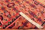 Back of Antique Scandinavian Geometric Tapestry Bold Red & Blue Folk Art Textile Back of Antique Scandinavian Geometric Tapestry Bold Red & Blue Folk Art Textile 73652 by Nazmiyal Antique Collection