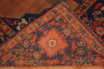 Back of Antique Senneh Geometric Tribal Rug 73520 by Nazmiyal Antique Rugs