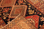 Back of Antique Shirvan Rug with Tribal and Animal Motifs Rare 19th Century Folk Art 73705 by Nazmiyal Antique Rugs