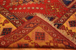 Back of Antique Turkey Geometric Bergama Rug Back of Antique Turkey Geometric Bergama Rug 73425 by Nazmiyal Antique Rugs
