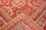 Back of Antique Turkish Oushak Rug 73423 by Nazmiyal Antique Rugs