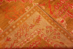 Back of Antique Turkish Oushak Rug 73624 by Nazmiyal Antique Rugs