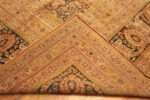 Back of Antique Tabriz Persian Rug Back of Antique Tabriz Persian Rug 43626 Nazmiyal