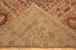 Back of Antique Central Medallion Kerman Floral Persian Rug Back of Antique Central Medallion Kerman Floral Persian Rug 43619 by nazmiyal