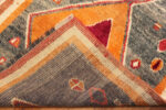 Back of Vintage Gabbeh Rug Tribal and Desert Sunset Palette Back of Vintage Gabbeh Rug Tribal and Desert Sunset Palette 73807 by Nazmiyal Antique Rugs