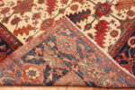 Back of Large Antique Persian Serapi Rug Back of Large Antique Persian Serapi Rug 71531 Nazmiyal Antique Rugs