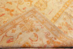Back of Large Antique Turkish Geometric Oushak Rug Back of Large Antique Turkish Geometric Oushak Rug 73156 by Nazmiyal