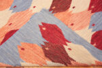 Back of Modern School Of Fish Swedish Style Kilim Rug 73489 by Nazmiyal Antique Collection