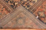 Back of Oversized Antique Persian Farahan Sarouk Rug 73860 by Nazmiyal Antique Rugs