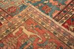 Back of Oversized Antique Persian Heriz Rug Back of Oversized Antique Persian Heriz Rug 73863 by Nazmiyal Antique Rugs