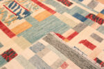 Back of Small Modern Swedish Geometric Rug Back of Small Modern Swedish Geometric Rug 73495 by Nazmiyal Antique Rugs