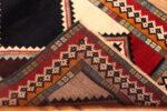 Back of Vintage Persian Gabbeh Rug with Bold Tribal Design Back of Vintage Persian Gabbeh Rug with Bold Tribal Design 73798 by Nazmiyal Antique Rugs