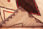 Back of Vintage Tribal Persian Gabbeh Rug Back of Vintage Tribal Persian Gabbeh Rug 73790 by Nazmiyal Antique Rugs