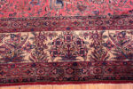Border of Antique Persian Kashan Rug with Intricate Floral Design 73769 by Nazmiyal Antique Rugs