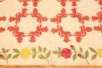 Border of Antique American Wreath Quilt Textile Border of Antique American Wreath Quilt Textile 73844 by Nazmiyal Antique Rugs