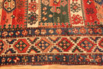 Border of Antique Caucasian Kazak Rug 73162 by Nazmiyal Antique Rugs