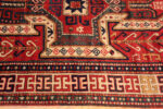 Border of Antique Caucasion Sewan Kazak Geometric Rug Border of Antique Caucasion Sewan Kazak Geometric Rug 73695 by Nazmiyal Antique Rugs
