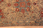 Border of Antique Persian Geometric Kashan Rug Border of Antique Persian Geometric Kashan Rug 73521 by Nazmiyal Antique Rug