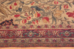 Border of Antique Persian Kerman Tree Of Life Rug 73587 by Nazmiyal Antique Rugs