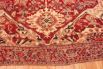 Border of Antique Persian Serapi Rug Border of Antique Persian Serapi Rug 73415 by Nazmiyal Antique Rugs