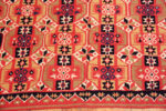 Border of Antique Scandinavian Geometric Tapestry Bold Red & Blue Folk Art Textile Border of Antique Scandinavian Geometric Tapestry Bold Red & Blue Folk Art Textile 73652 by Nazmiyal Antique Collection