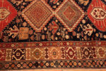 Border of Antique Shirvan Rug with Tribal and Animal Motifs Rare 19th Century Folk Art 73705 by Nazmiyal Antique Rugs