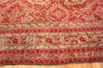 Border of Antique Turkish Oushak Rug 73423 by Nazmiyal Antique Rugs