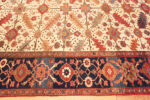 Border Detail of Large Antique Persian Serapi Rugs Border Detail of Large Antique Persian Serapi Rug 71531 Nazmiyal Antique Rugs