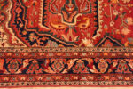 Border length of Antique Persian Farahan Sarouk Rug Border length of Antique Persian Farahan Sarouk Rug 73780 by Nazmiyal Antique Rugs