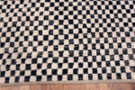 Border of Modern Checkboard Design Rug Border of Modern Checkboard Design Rug 61256 by Nazmiyal Antique Rugs