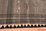 Border of Primitive Vintage Persian Gabbeh Rug 73789