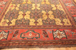 Border of width side of Antique Gold Background Persian Bakhtiari Rug Border of width side of Antique Gold Background Persian Bakhtiari Rug 43345 by Nazmiyal Antique Rugs