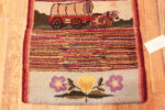 Bottom view of Antique American Hooked Rug Bottom view of Antique American Hooked Rug 73574 by Nazmiyal Antique Rugs