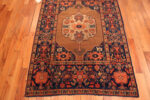 Bottom of Antique Senneh Geometric Tribal Rug 73520 by Nazmiyal Antique Rugs