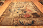 Bottom of Rare 17th Century Tapestry Featuring Biblical Heroic Scene and Rich Decorative Elements Bottom of Rare 17th Century Tapestry Featuring Biblical Heroic Scene and Rich Decorative Elements 73754 by Nazmiyal Antique Rugs