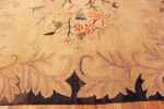Bottom Border of Antique Hooked American Floral Rug 50556 by Nazmiyal Antique Rugs