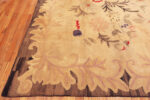 Bottom Corner of Antique Hooked American Floral Rug 50556 by Nazmiyal Antique Rugs