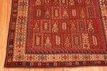 Bottom of Antique Shirvan Geometric Caucasian Rug 73707 by Nazmiyal Antique Rugs