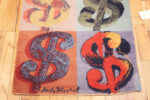 Bottom of Vintage Andy Warhol Runner Rug Bottom of Vintage Andy Warhol Runner Rug 73327 by Nazmiyal Antique Rugs