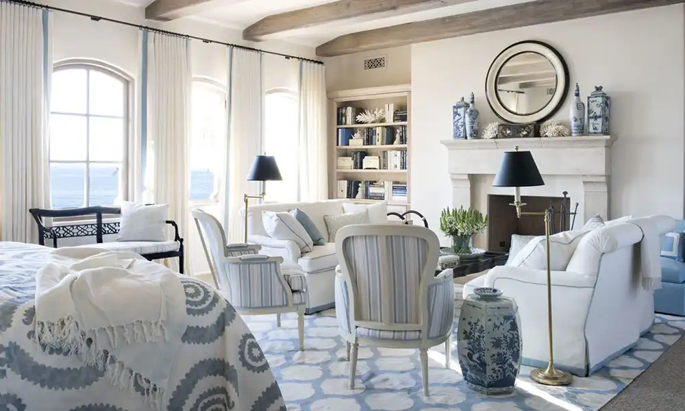 Celestine Blue Rugs by Nazmiyal Antique Rugs