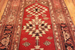 Center of Antique Persian Geometric Serapi 73418 by Nazmiyal Antique Rugs