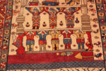 Center of Antique Pictorial Small Qashqai Rug 73522 by Nazmiyal Antique Rugs