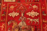 Center of Dated Antique Kuba Caucasian Pictorial Rug Center of Dated Antique Kuba Caucasian Pictorial Rug 73519 by Nazmiyal Antique Rugs