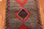 Center of Vintage Persian Gabbeh Rug with Bold Diamond Center of Vintage Persian Gabbeh Rug with Bold Diamond 73800 By Nazmiyal Antique Rugs