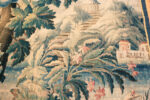 Close Up of Eighteen Century Belgium Silk and Wool Floral Tapestry Close Up of Eighteen Century Belgium Silk and Wool Floral Tapestry 73675 by Nazmiyal Antique Rugs