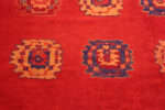 Close Up of Large Antique Turkish Oushak Rug 73689 by Nazmiyal Antique Rugs