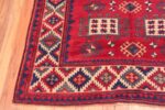 Corner of Antique Caucasian Kazak Rug Corner of Antique Caucasian Kazak Rug 73852 by Nazmiyal Antique Rugs