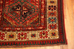 Corner of Antique Kazak Caucasian Geometric Rug 73181 by Nazmiyal Antique Rugs