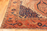 Corner of Antique Persian Bakshaish Geometric Tribal Rug 73524 by Nazmiyal Antique Rugs